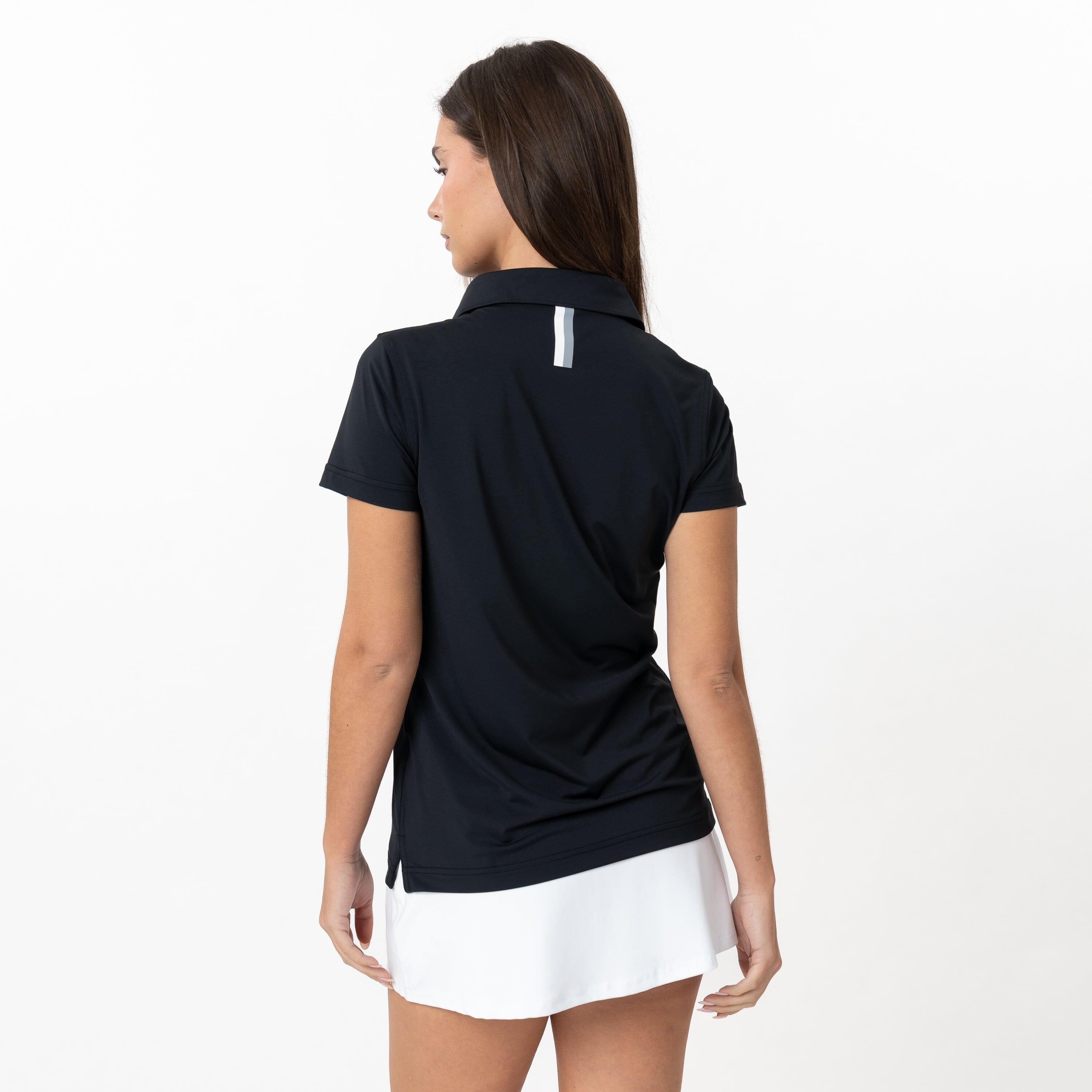 Alternative view of Solid Performance Polo | Solid - Black