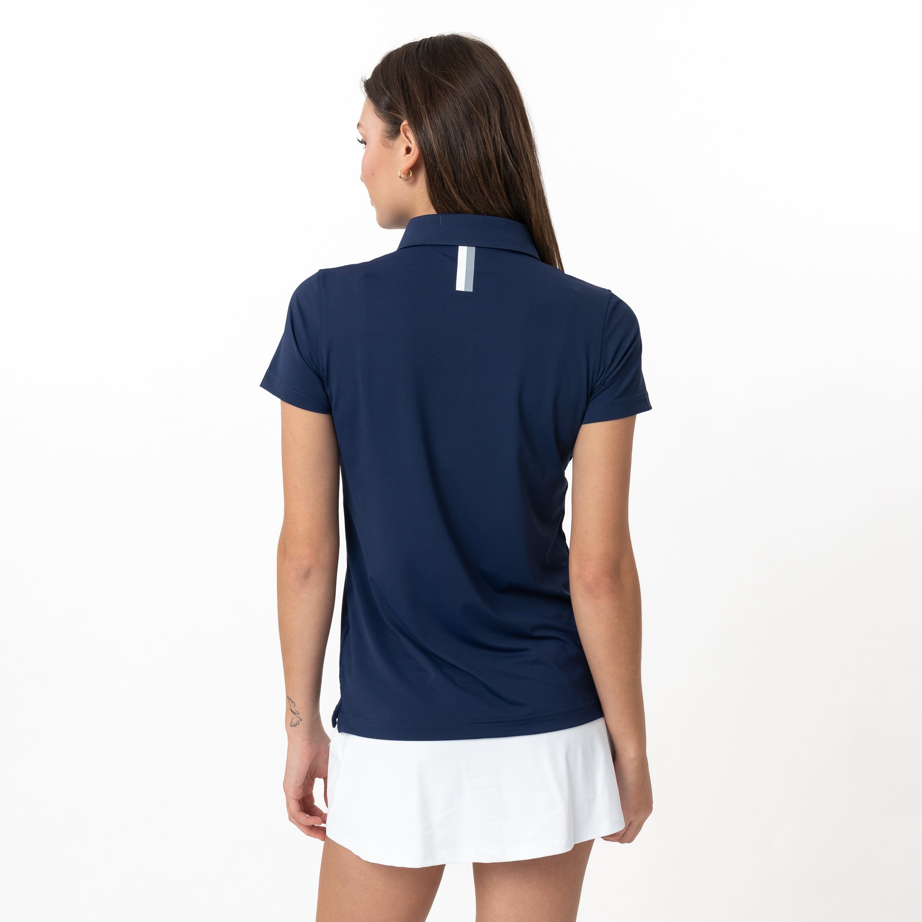 Alternative view of Solid Performance Polo | Solid - Fleet Navy