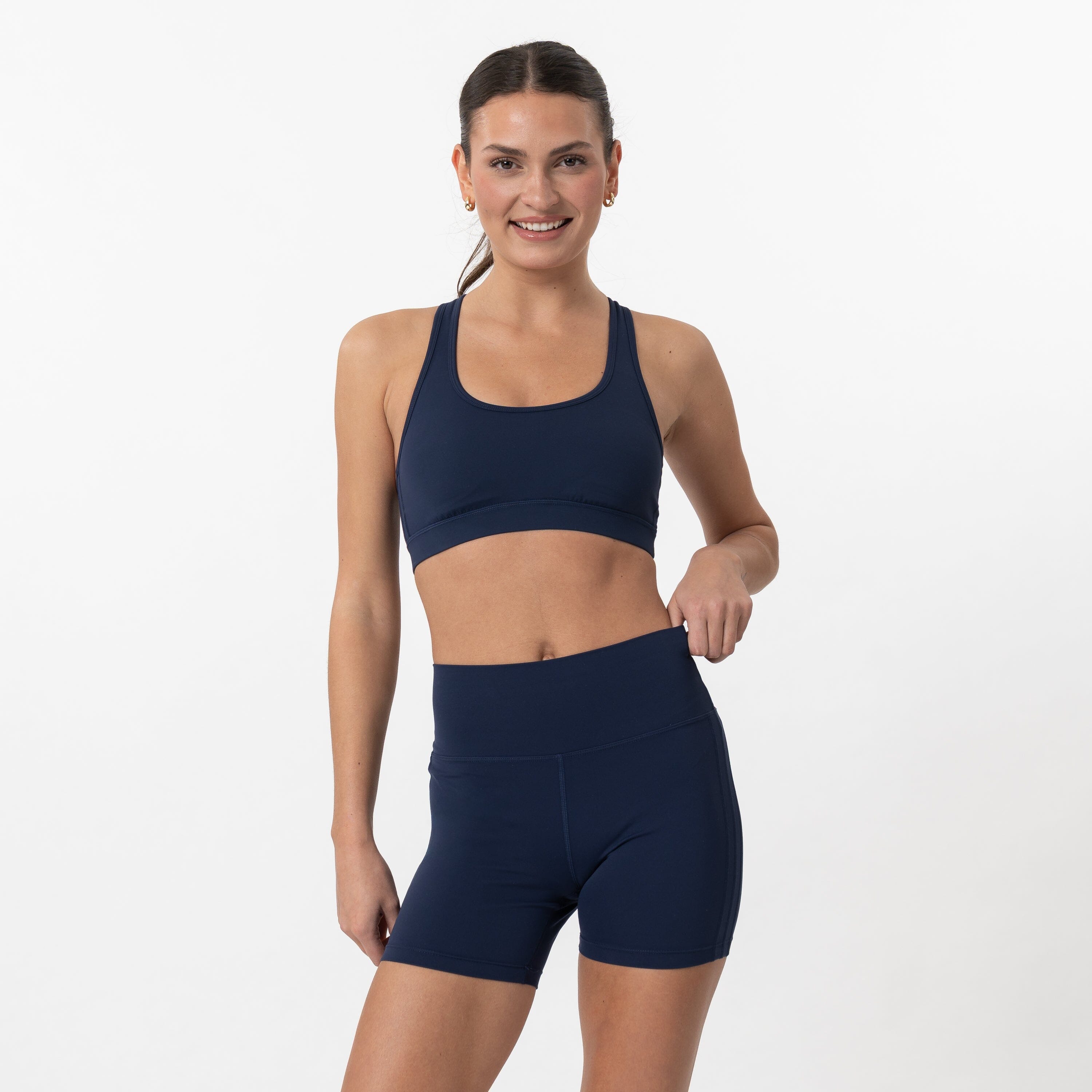 Alternative view of Vista Biker Short | Solid - Fleet Navy