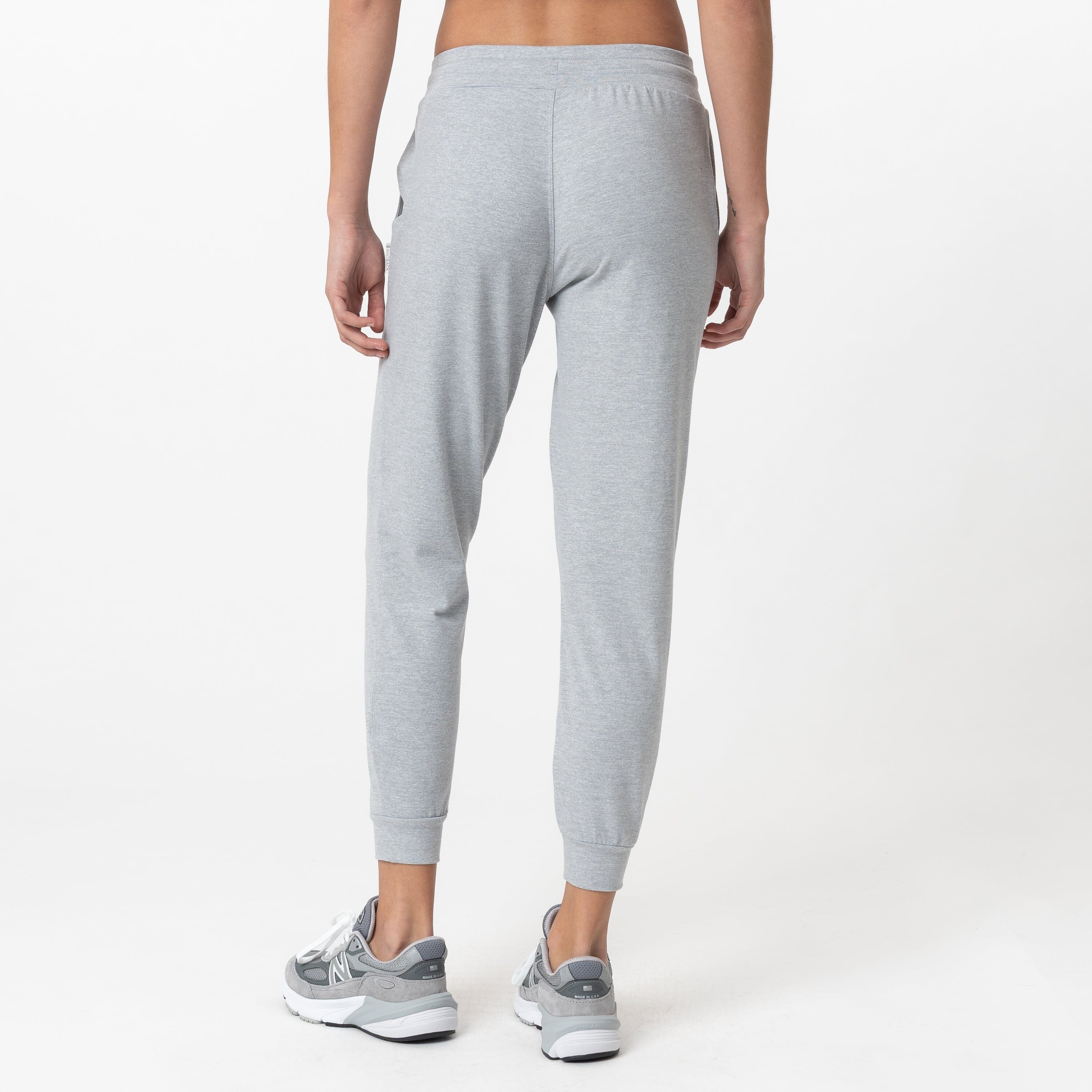 Alternative view of Tempo Performance Jogger | Heather - Stainless Steel/White