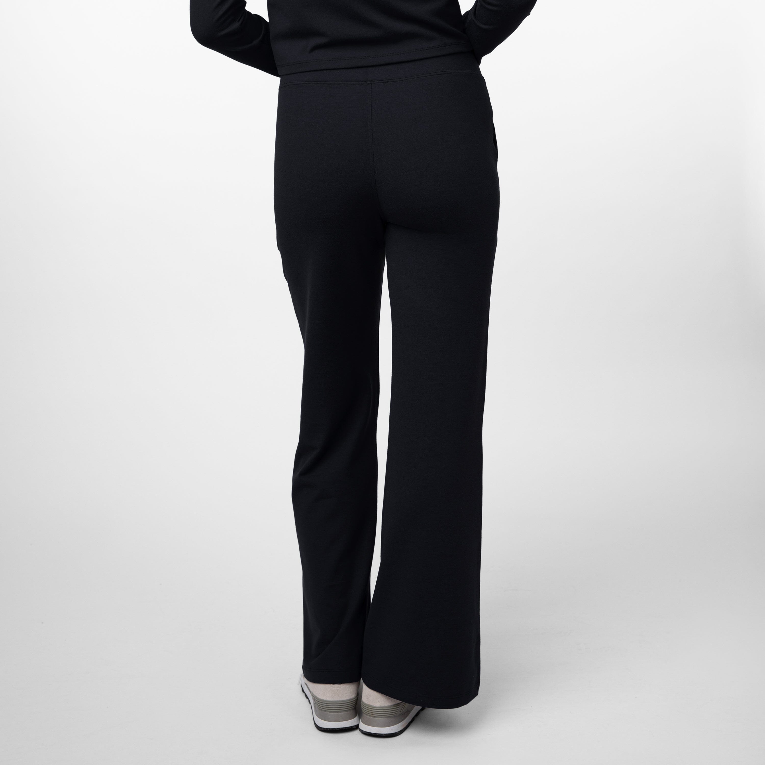 Alternative view of Tempo Wide-Leg Pant | Solid - Midnight Black