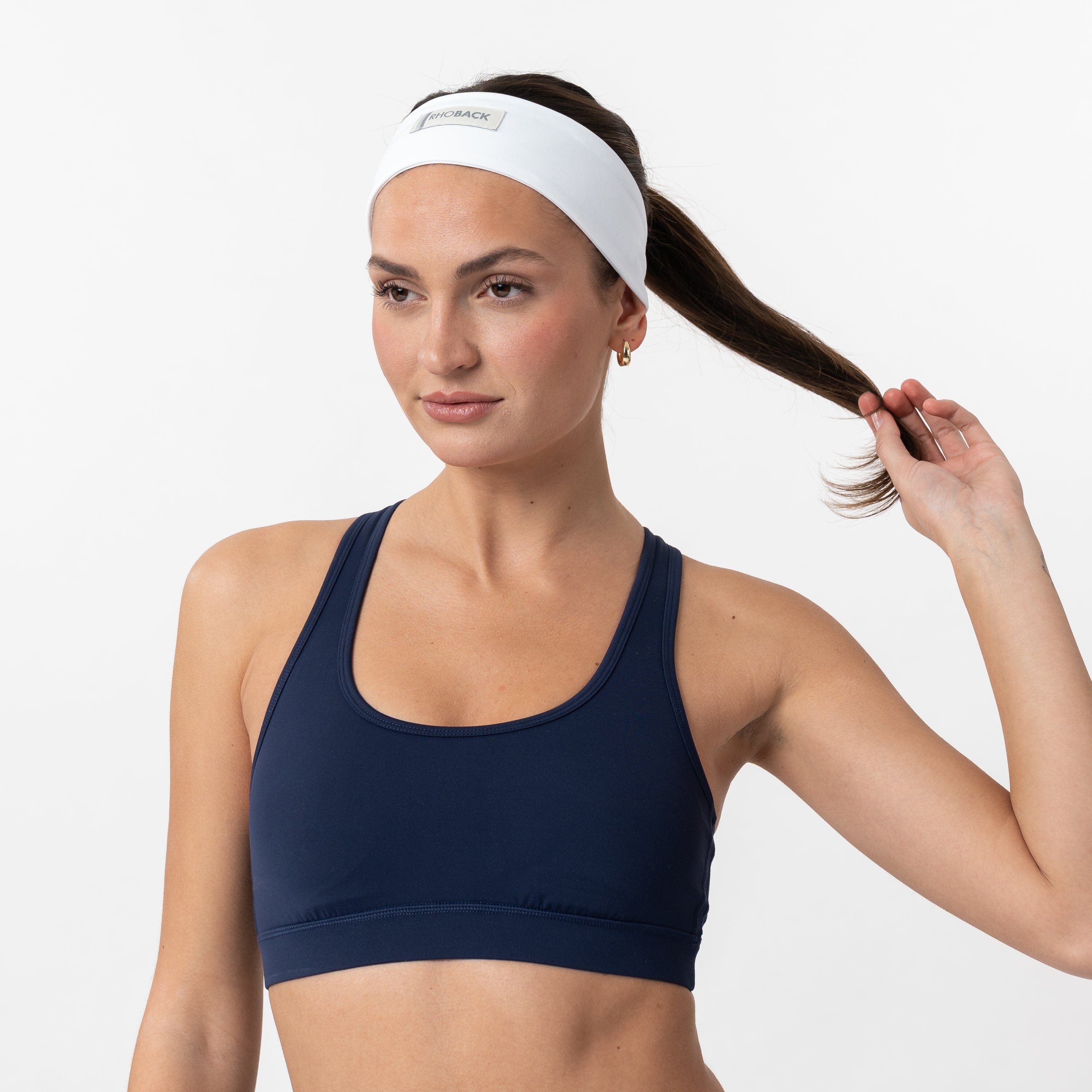 Alternative view of Vista Headband | Solid - White