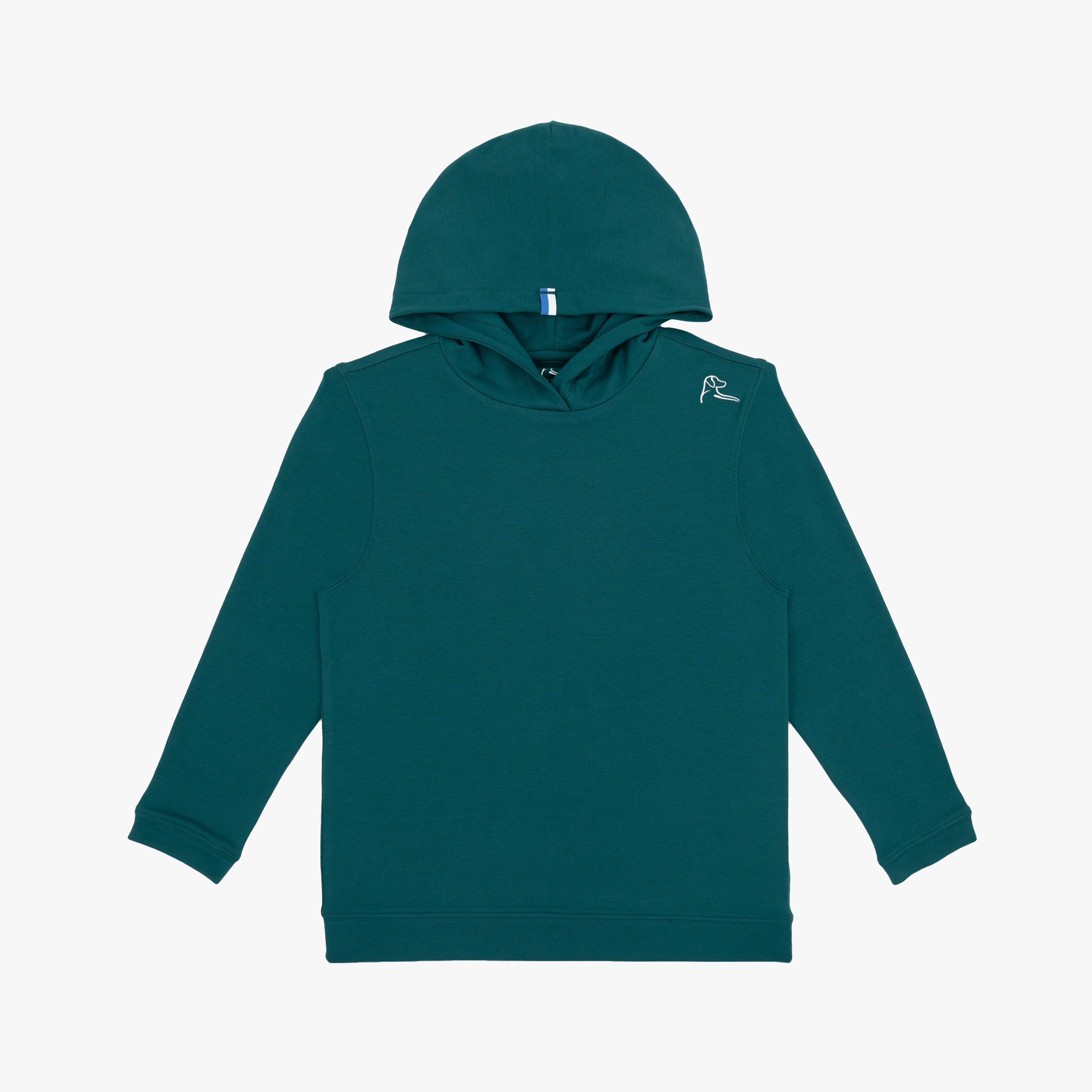 Youth Hesi Performance Hoodie | Solid - Midnight Green