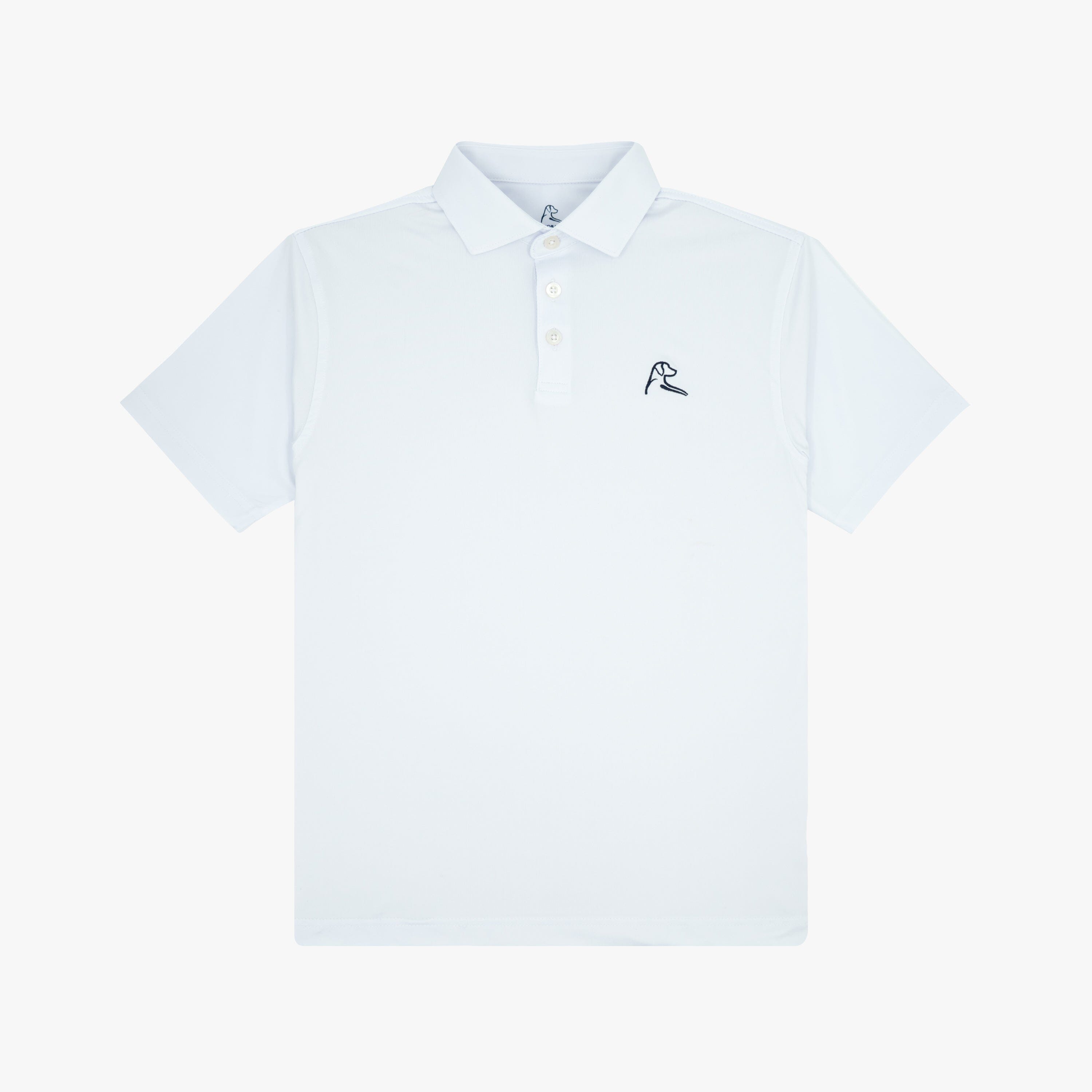 Youth Solid | Performance Polo | Solid - White