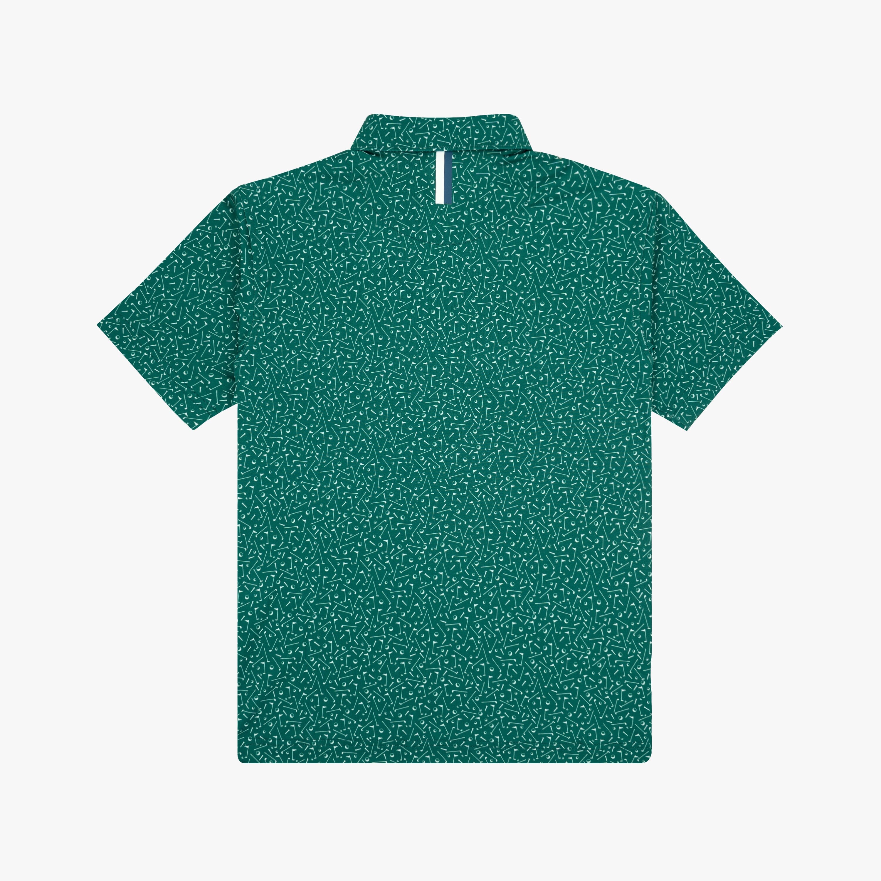 Alternative view of The Youth Mulligan | Performance Polo | The Mulligan - Fairway Green/White