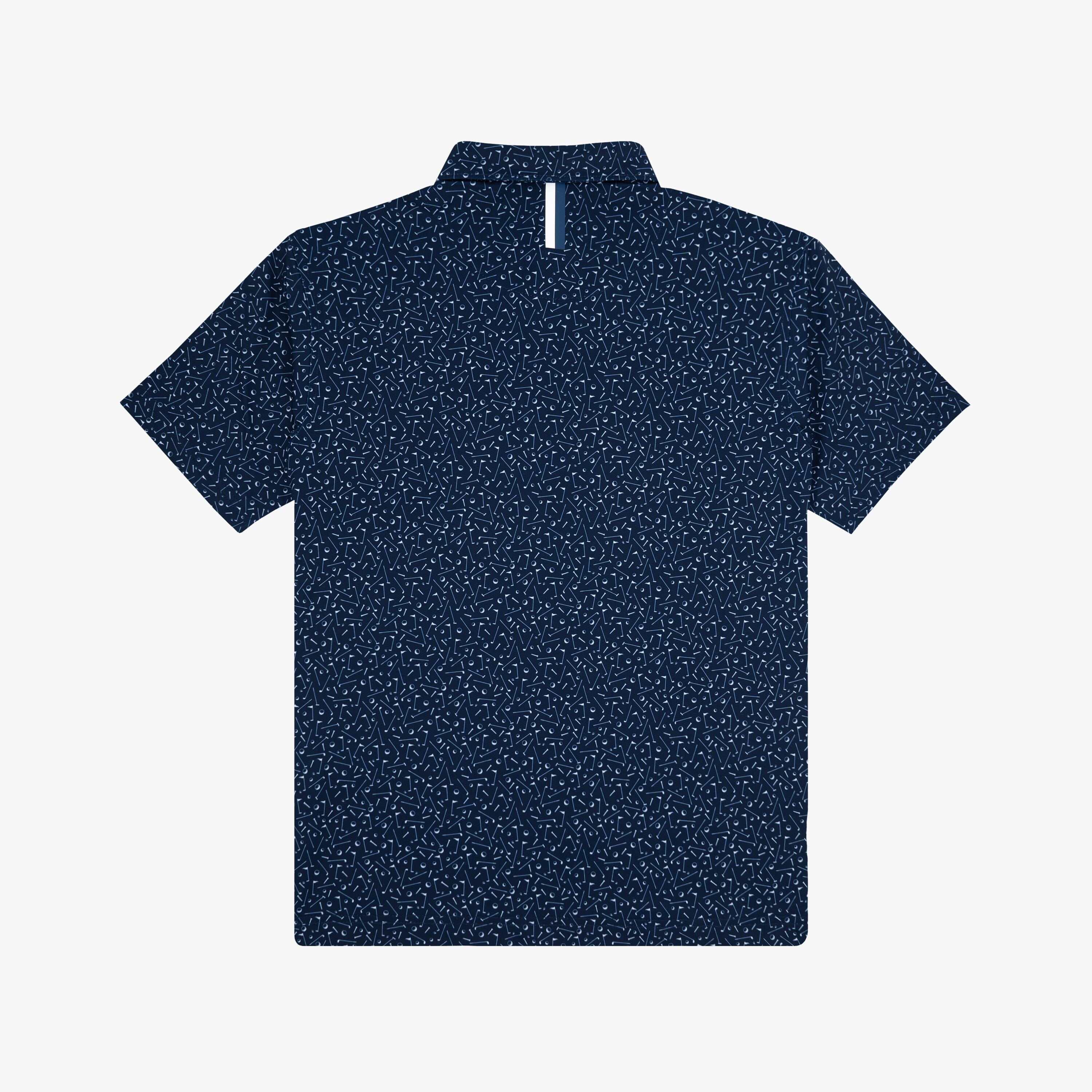 Alternative view of The Youth Mulligan | Performance Polo | The Mulligan - Admiral Navy/White