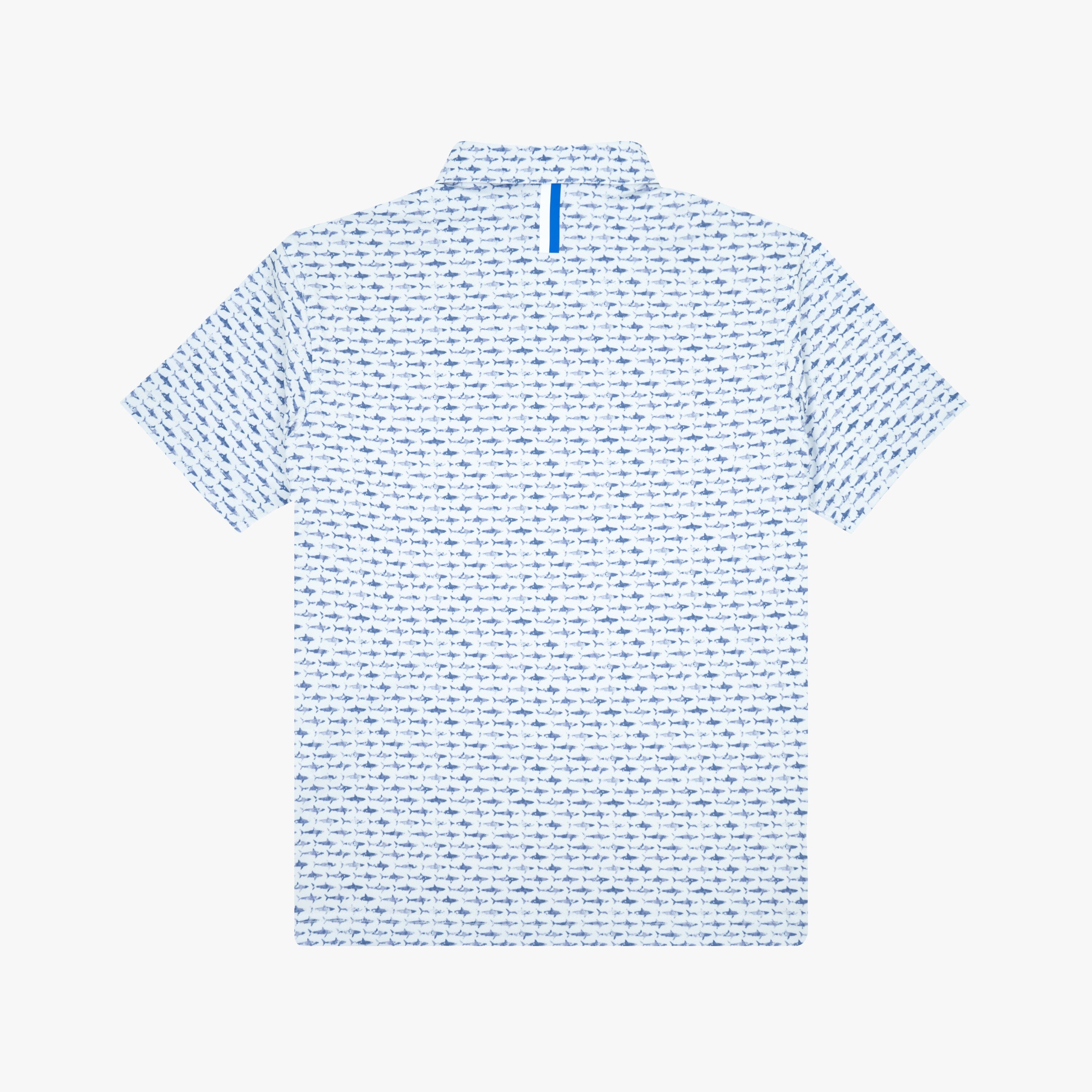 Alternative view of The Youth Shark | Performance Polo | The Shark - White/Lavender Blue