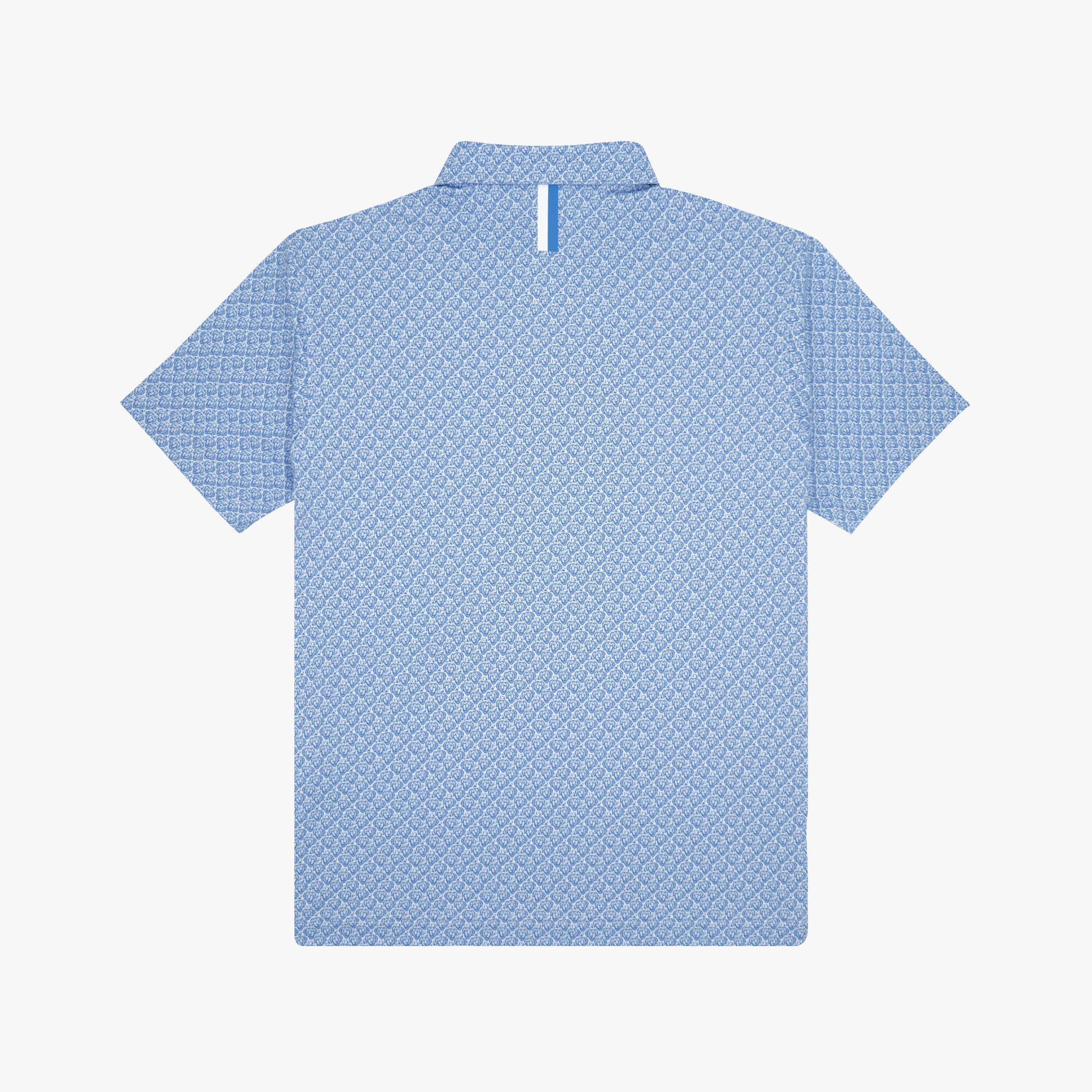 Alternative view of The Youth Biscuit | Performance Polo | The Biscuit - White/Caicos Blue