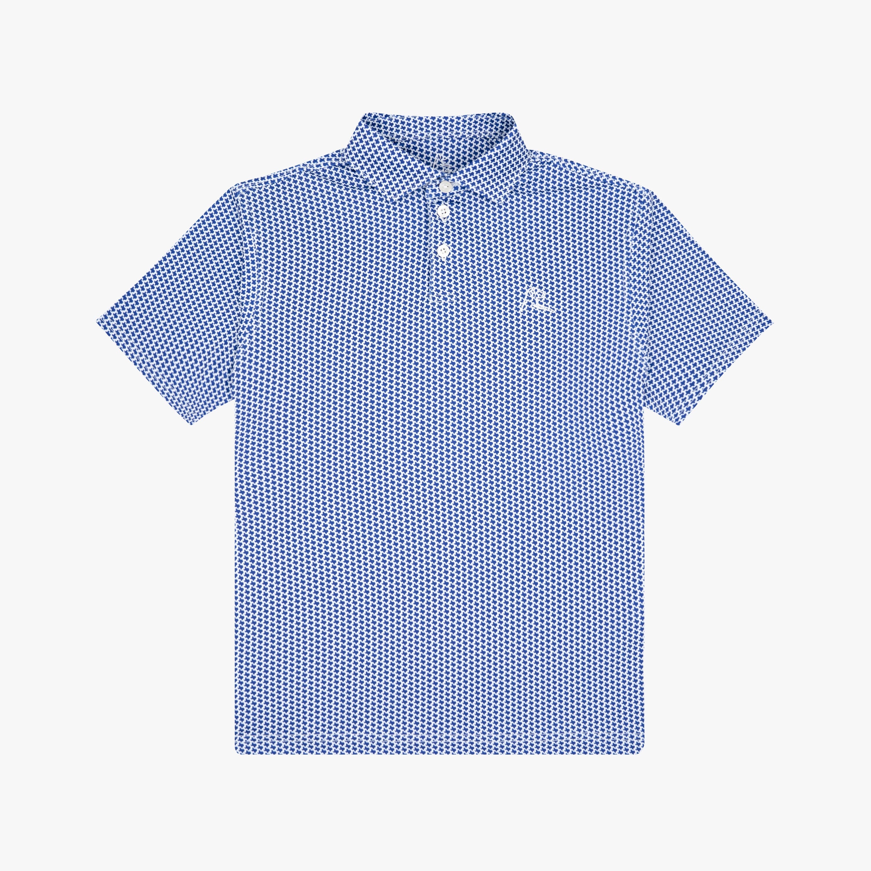 The Youth Don't Mess | Performance Polo | The Don't Mess - Ocean Blue/White - TX