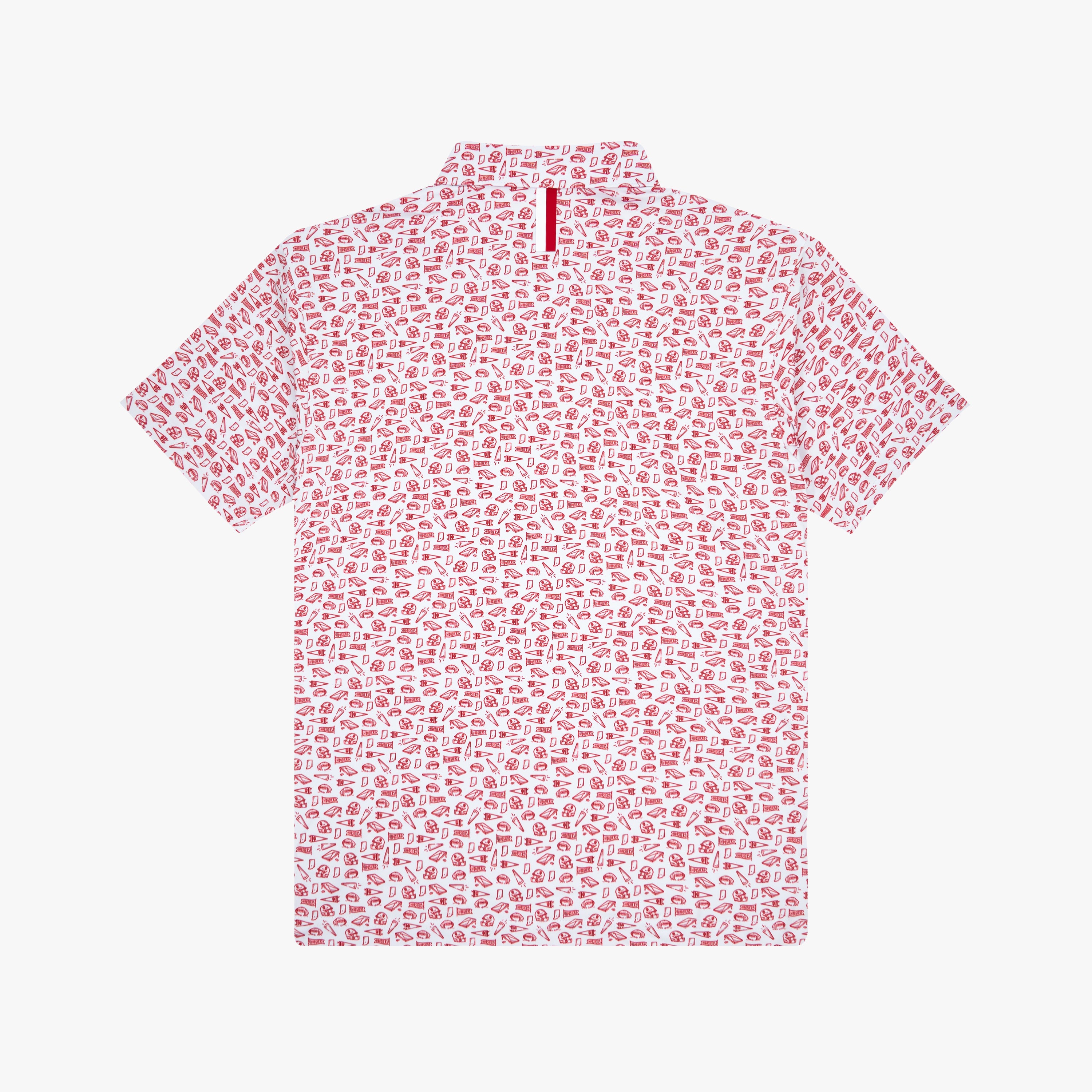 Alternative view of The Youth Indiana Gameday 2.0 | Collegiate Polo | The Indiana Gameday 2.0 - White/Carmine Red - 1