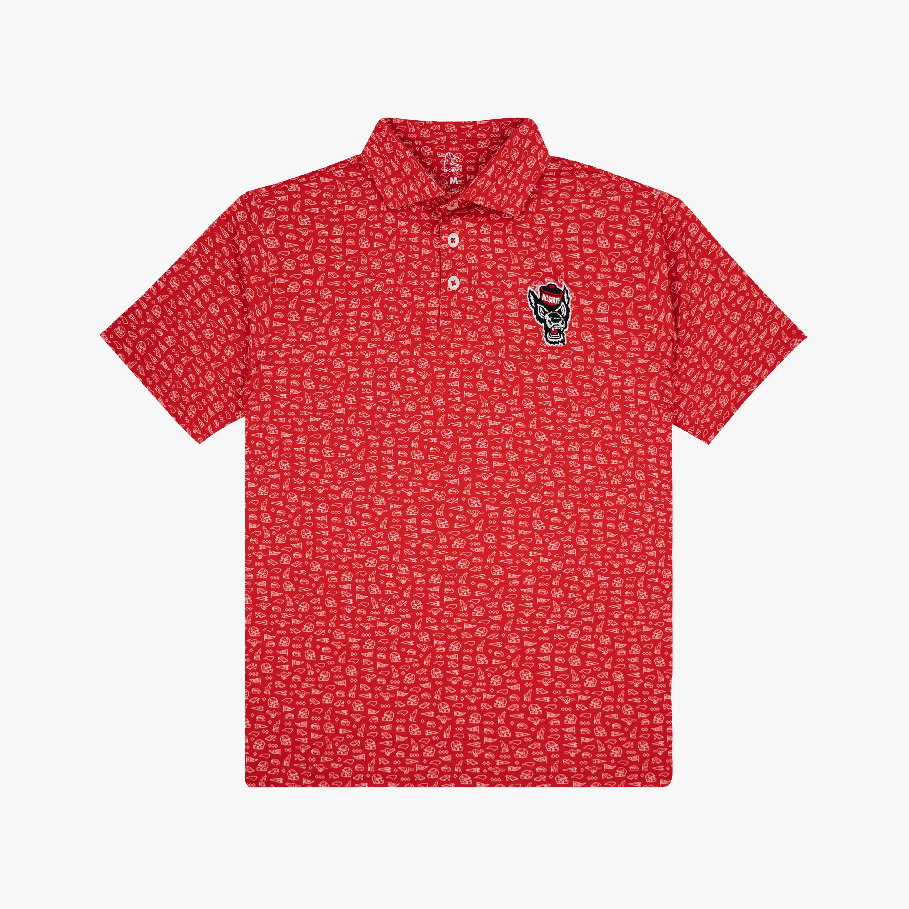 The Youth NC State Gameday 2.0 | Collegiate Polo | The NC State Gameday 2.0 - Cherry Red/White - 1