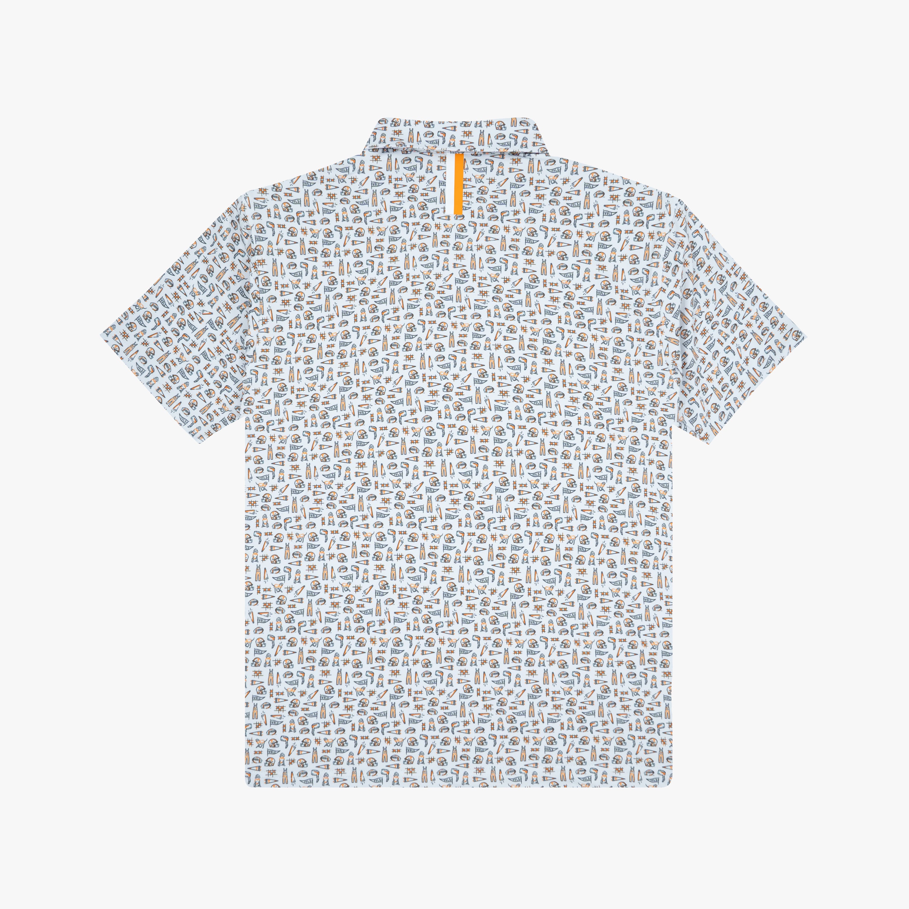 Alternative view of The Youth Tennessee Gameday 2.0 | Collegiate Polo | The Tennessee Gameday 2.0 - White/Charcoal Grey - 1
