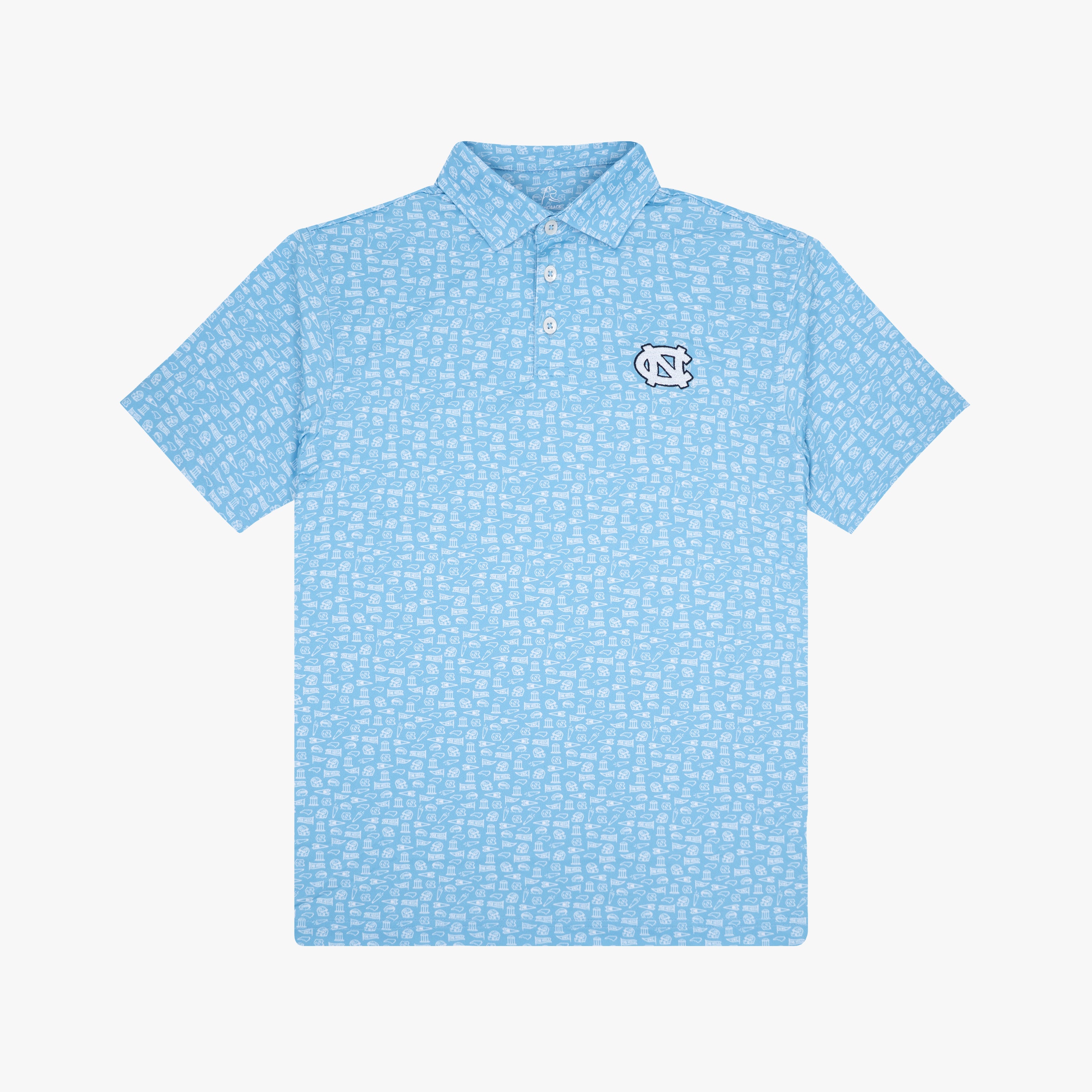 The Youth UNC Gameday 2.0 | Collegiate Polo | The UNC Gameday 2.0 - Powder Blue/White - 1