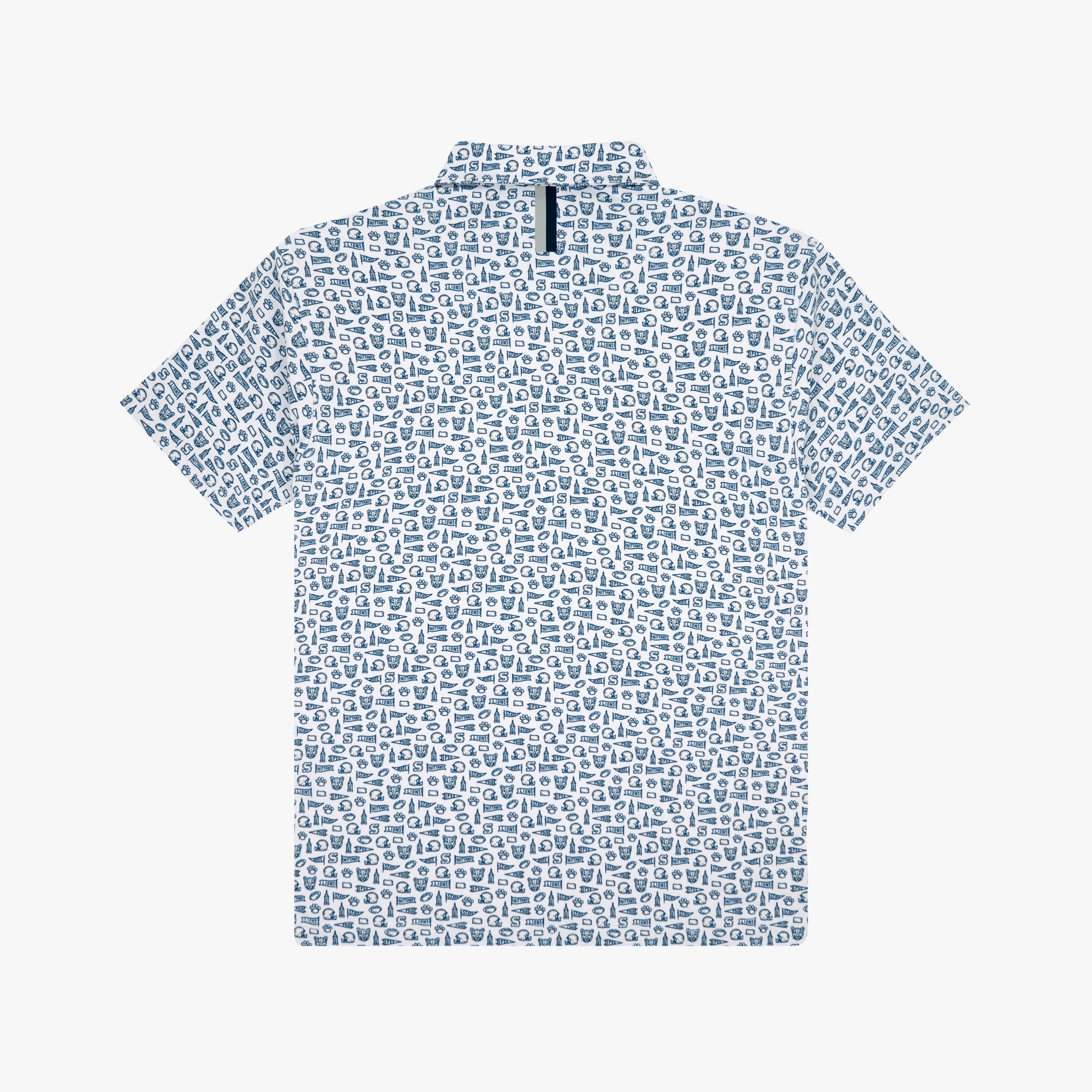 Alternative view of The Youth Penn State Gameday 2.0 | Collegiate Polo | The Penn State Gameday 2.0 - White/Indigo Blue - 1